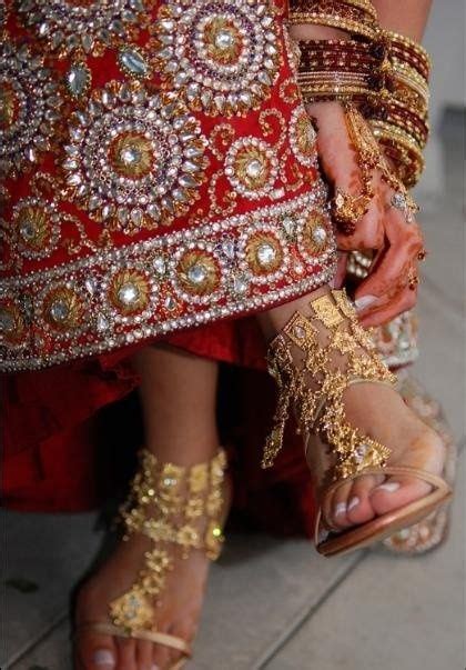 Foot Anklet By Jd1 Indian Wedding Shoes Indian Bridal Indian Fashion