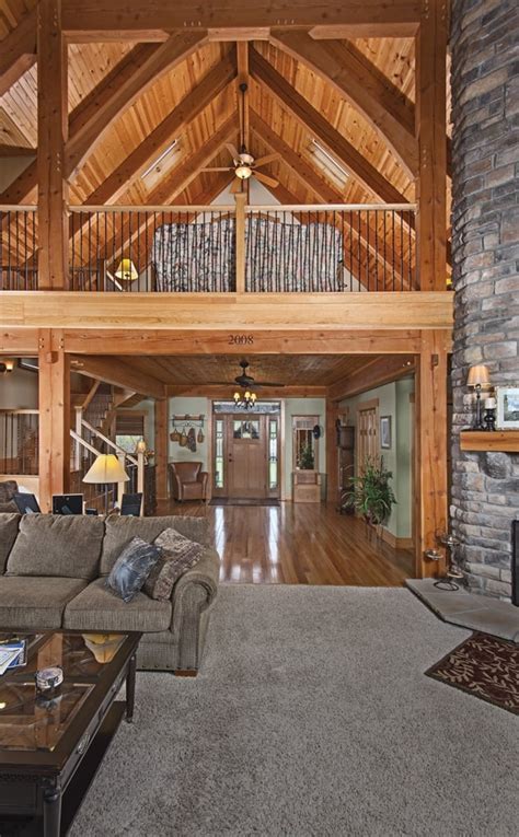Explore vista rooms which manages the top 1% homes of india. Timber Frame Great Room Photos | by Riverbend