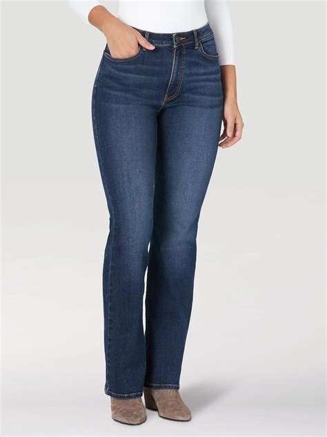 Womens Wrangler High Rise True Straight Leg Jean Womens Jeans