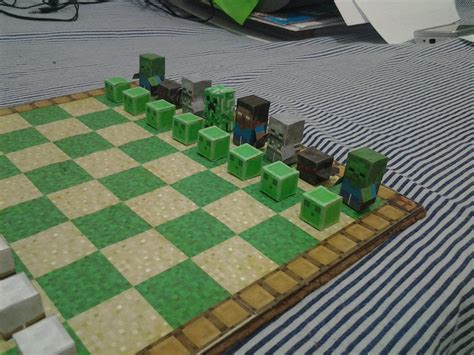 Paper Craft New 907 Papercraft Minecraft Chess