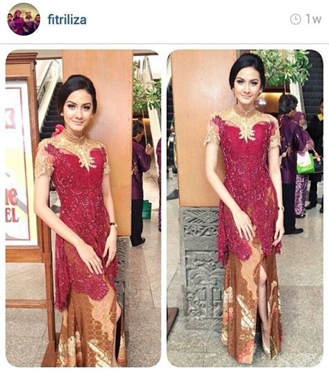 Kombinasi warna merah dan putih di ujung ruangan tampak searai. Kombinasi maroon dan emas | Pakaian wanita, Model pakaian, Wanita