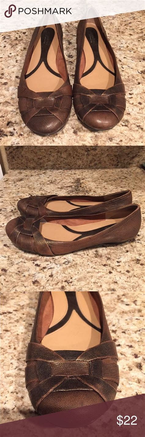 Naturalizer Brown Leather Maude Flats Size 12