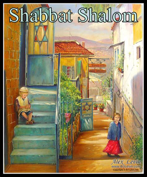 Shabbat Shalom From Israel Painting By Alex Levin Rjewish