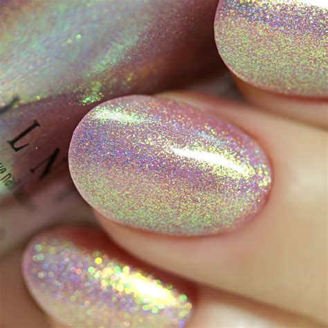 Opal Sunset Opalescent Pink Holographic Jelly Nail Polish By Ilnp