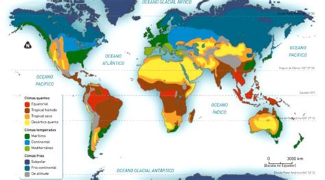 Localização geográfica dos tipos de clima Mapa Interativo Ensino