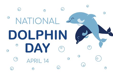 National Dolphin Day Background Horizontal Vector Illustration 21574785