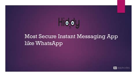 Ppt Most Secure Instant Messaging App Like Whatsapp Powerpoint