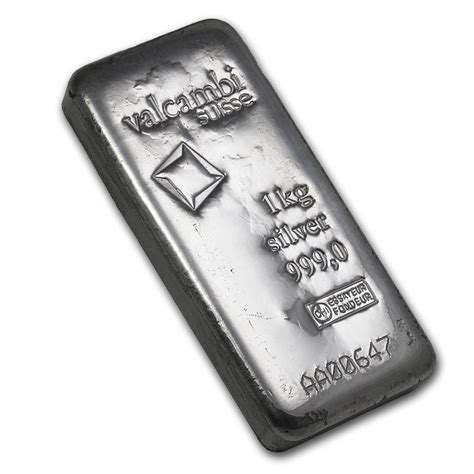 1 Kilo Silver Bar Valcambi Cast Wassay