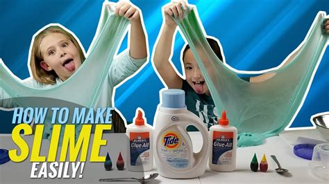 How To Make Slime Easily For Kids Make Slime With Tide And Glue Youtube