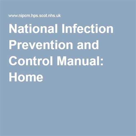 National Infection Prevention And Control Manual Infection Prevention