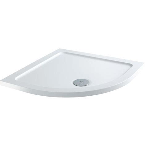 Milano Lithic White Low Profile Quadrant Shower Tray Mm X Mm