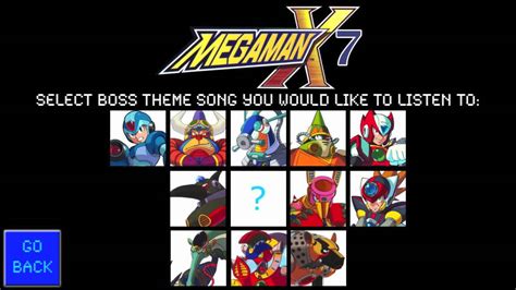 Mega Man X7 Stage Select Screen Youtube