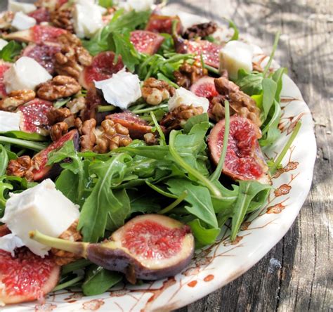 Autumn Figs And Seasonal Salads Fresh Fig And Goats Cheese Salad With