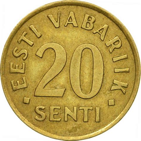 Twenty Senti 1992, Coin from Estonia - Online Coin Club