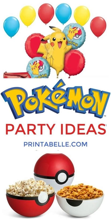 Pokemon Party Games Festa Pokemon Go Pokemon Party Supplies Pokemon