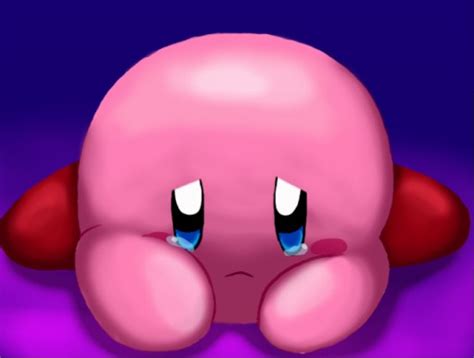 Sad Kirby By Qeva On Deviantart