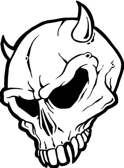 Devil Skull Decal 5 Pro Sport Stickers