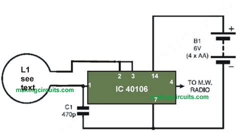 Metal Detector Circuit Using A Single Ic