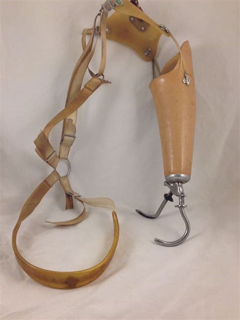 Vintage Dorrance Prosthetic Hook Claw Hand Arm Socket Attachments