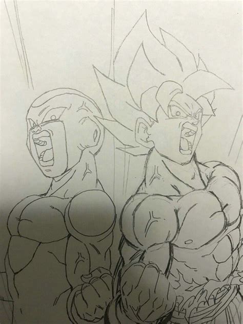 Freezer And Goku Dibujos Dibujo De Goku Dibujos Marvel