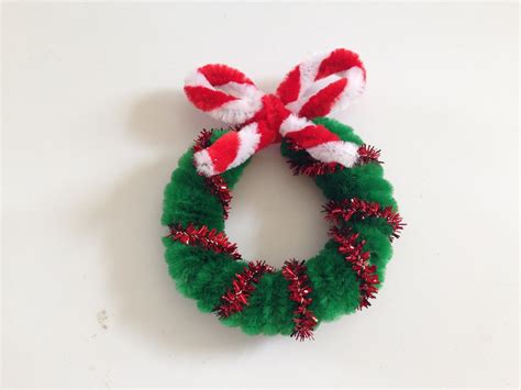 Pipe Cleaner Christmas Wreath 1 Christmas Ornament Crafts Christmas
