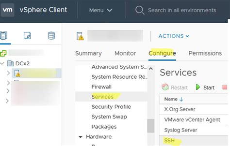Enable Ssh Access To Vmware Esxi Host
