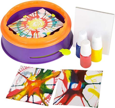 Artcreativity Swirl Painting Kit For Kids Magic Spin Art