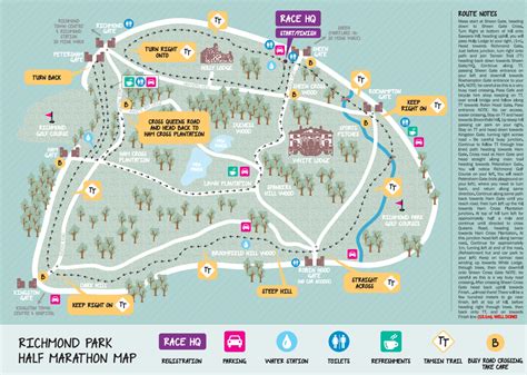 Race Map London Richmond Park Half Marathon 2020 Running In London