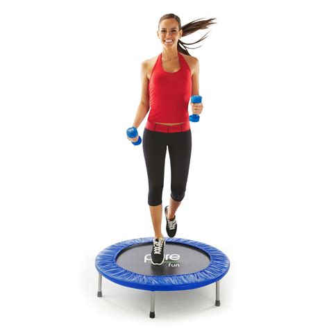 Pure Fun 40 Inch Exercise Fitness Trampoline 250lb Weight Limit