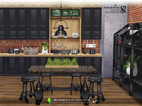 Industrial Kitchen Extras By Simcredible At Tsr Sims 4 Updates