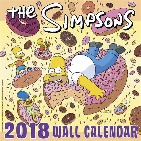 Mead The Simpsons Wall Calendar Wall Calendars Walmart Com