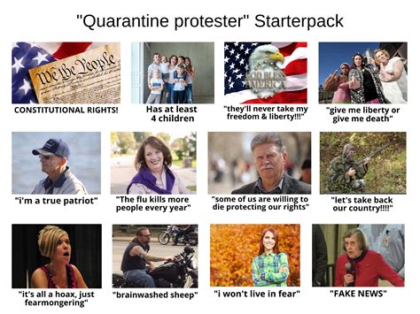 Quarantine Protester Starterpack Got Removed From Rstarterpacks For