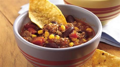 Added to shopping list!add to shopping list. Taco-Corn Chili recipe from Betty Crocker