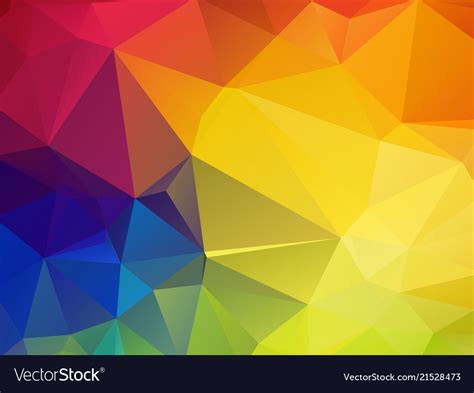Colorful Mosaic Triangle Background Royalty Free Vector