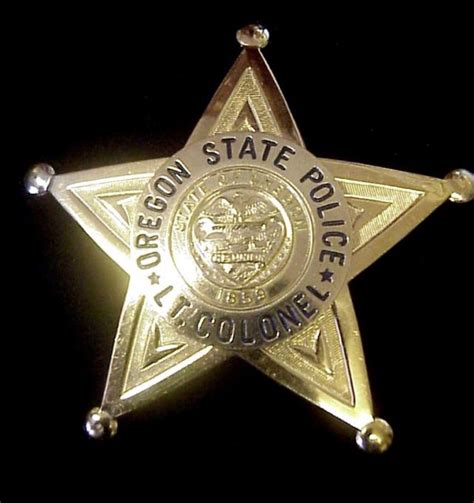 Oregon State Police Badge Police Badge Police Officer Badge Badge