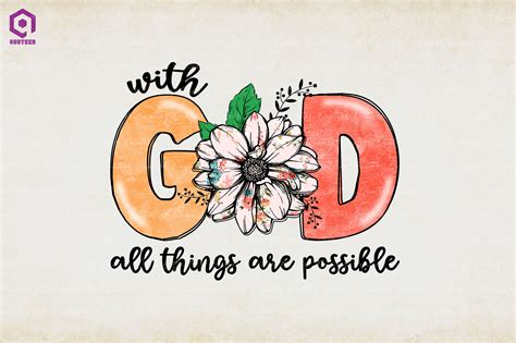 With God All Things Are Possible By Chippoadesign Thehungryjpeg
