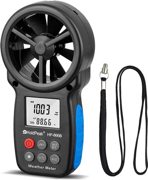 Holdpeak 866b Digital Anemometer Handheld Wind Speed Meter For
