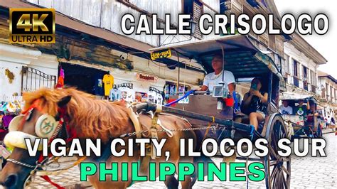 Vigan City Ilocos Sur Philippines Horse Drawn Carriages Ride And