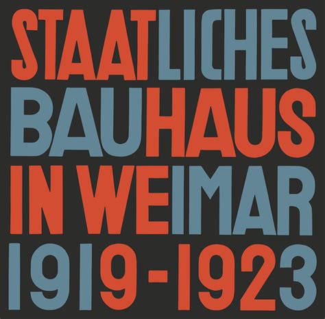 Staatliches Bauhaus In Weimar Katalog 1923 Reprint Bauhaus Shop