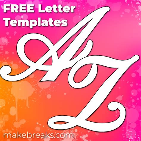 #type #display #other the letters are very simple and kind of look like a kid drew them. Free Printable Large Letters for Walls & Other Projects ...