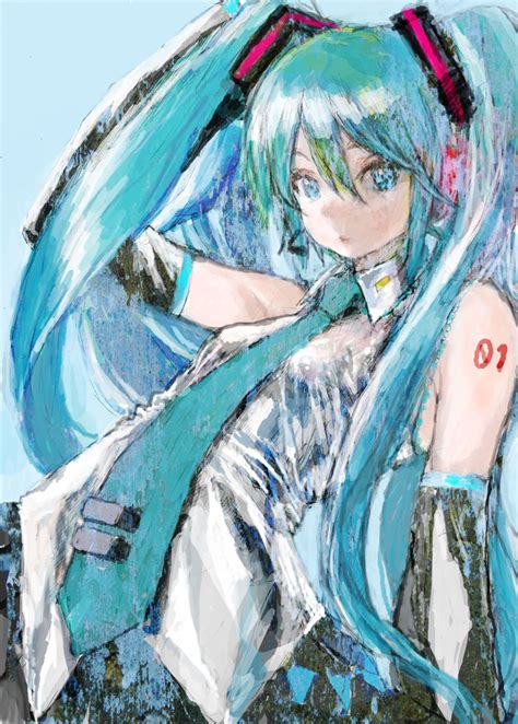 Hatsune Miku Vocaloid Drawn By Ponsukepon00000 Danbooru