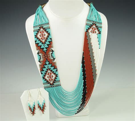Navajo Beaded Necklace By Rena Charles Hoel S Indian Shop