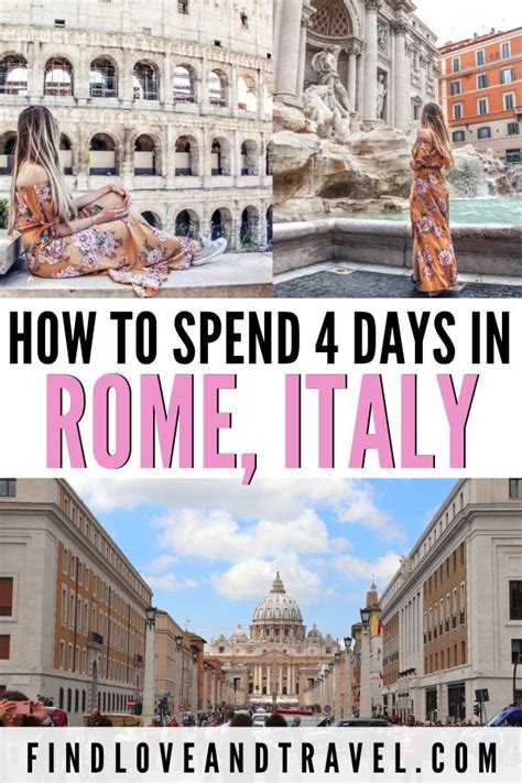 Ultimate 4 Days In Rome Itinerary The Best Of Rome Rome Travel
