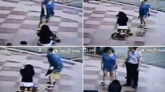 disturbing video shows chinese mother whipping her daughter in public after she catches her