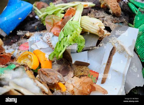 Composting Food Waste Stock Photo Alamy