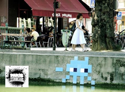 Picture Of Street Art By Space Invaders Paris France Space