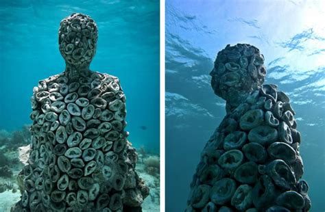 Jason De Caires Taylors Underwater Sculptures Create Incredible Living
