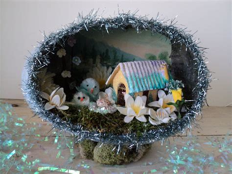 Easter Egg Diorama By Holidayfrivolities On Etsy Easter Craft