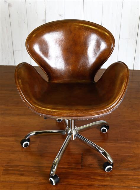 Aviator Antique Leather Office Chair