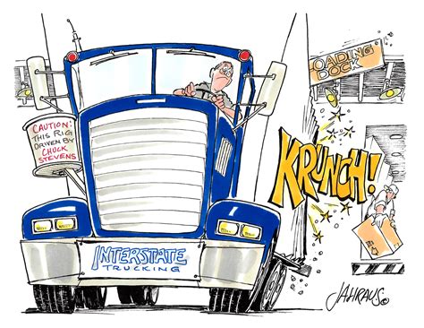 Truck Driver Cartoon Funny Gift For Truck Driver